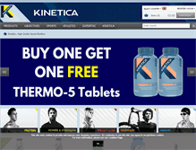 Tablet Screenshot of kineticasports.com